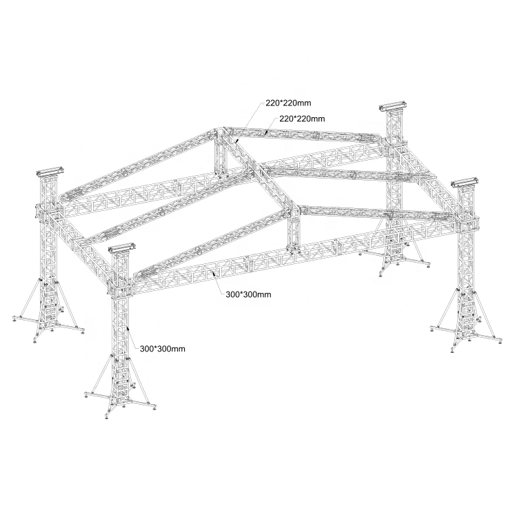 Concert Stage System with Roof