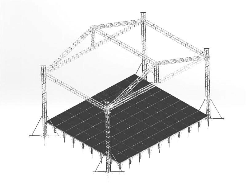 Roof Truss Wedding Concert Stage