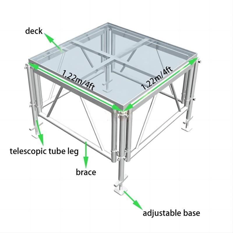 Weeding Glass Acrylic Stage