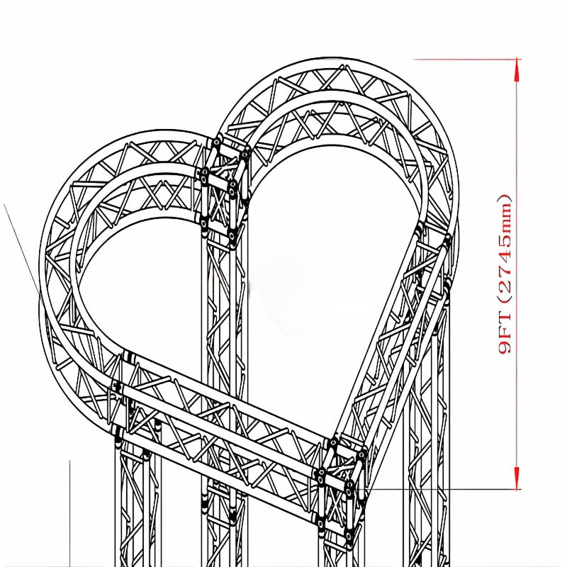 Heart Shaped Background Truss