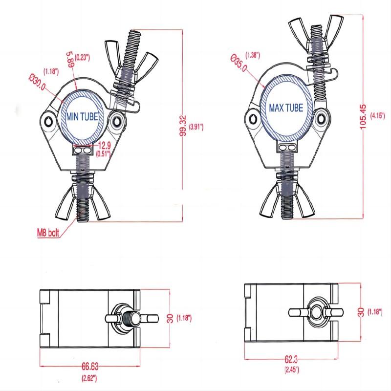 aluminum lighting clamp