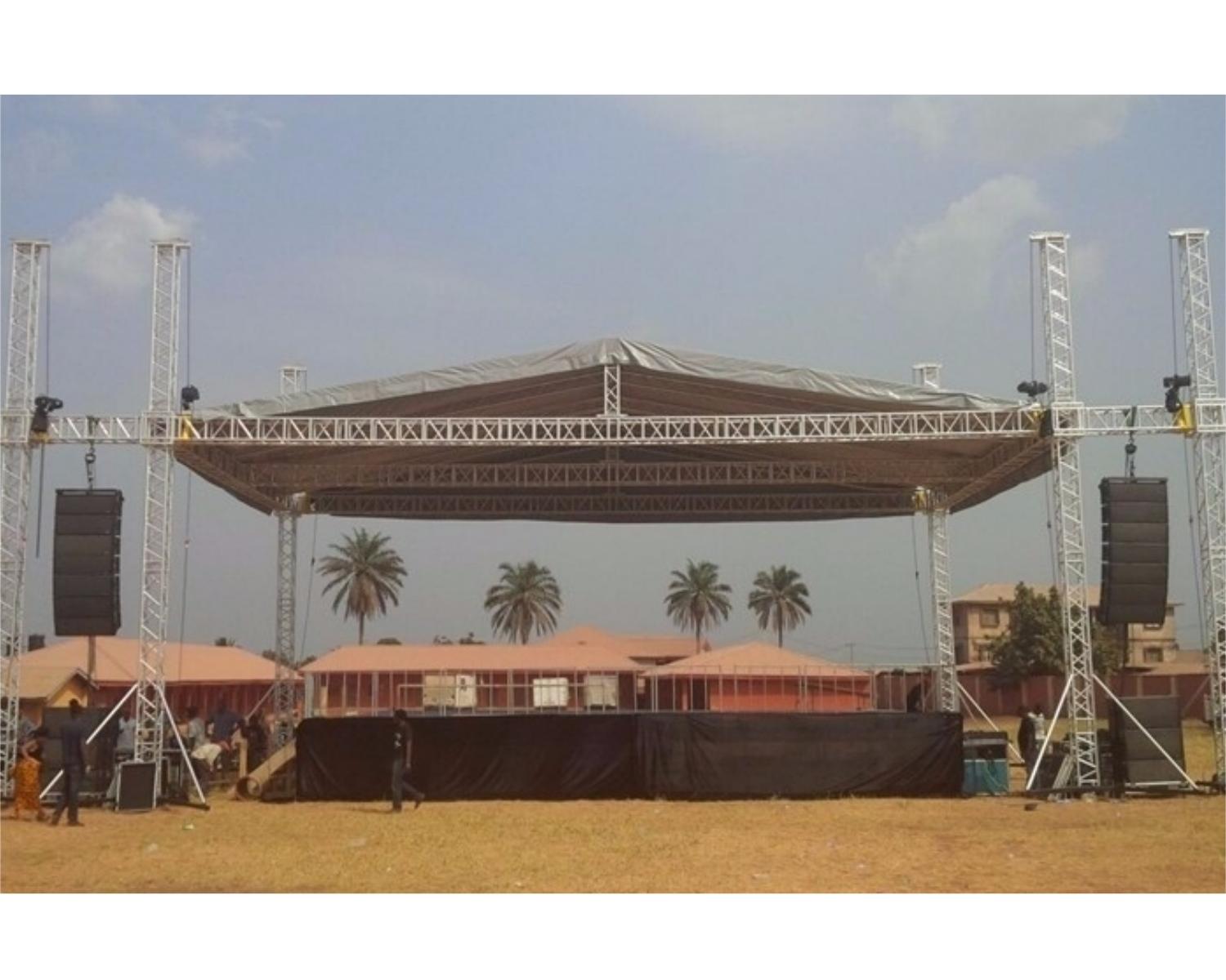 concert roof truss system