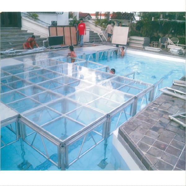 Swimming Pool Glass Podium Platform 