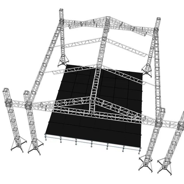 Concert stage truss design