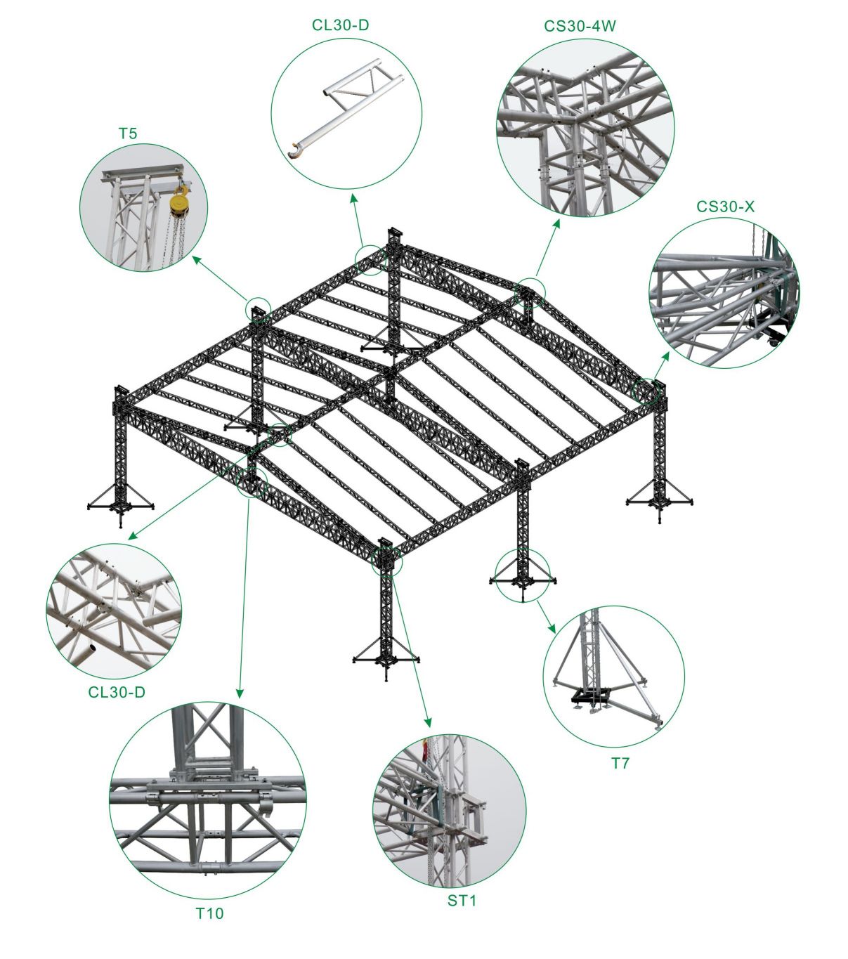 truss system truss stage for exhibition display