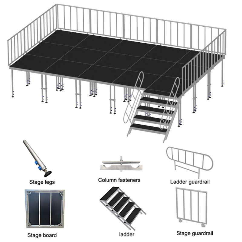 quick locking stage