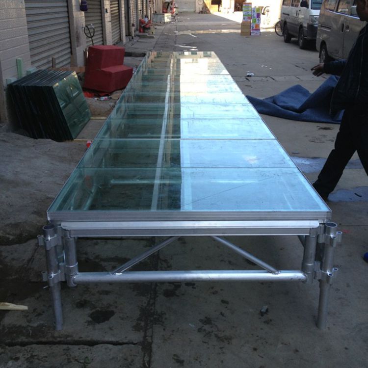 glass stage platform