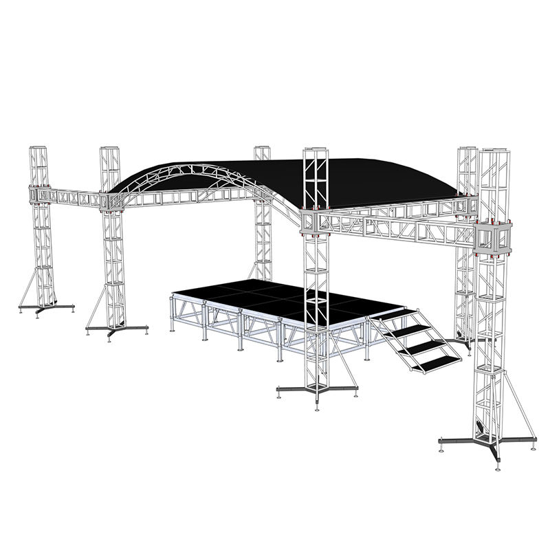 curve roof truss system